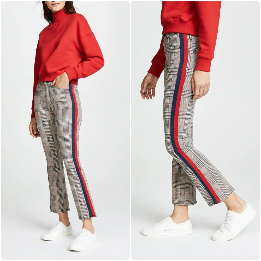 NWT‎ MOTHER The Insider Ankle Plaid - As Seen On Jamie Chung